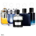 Combination of 5 men's perfumes – Azzaro, Invictus, Creed Aventus, Chanel and Sauvage