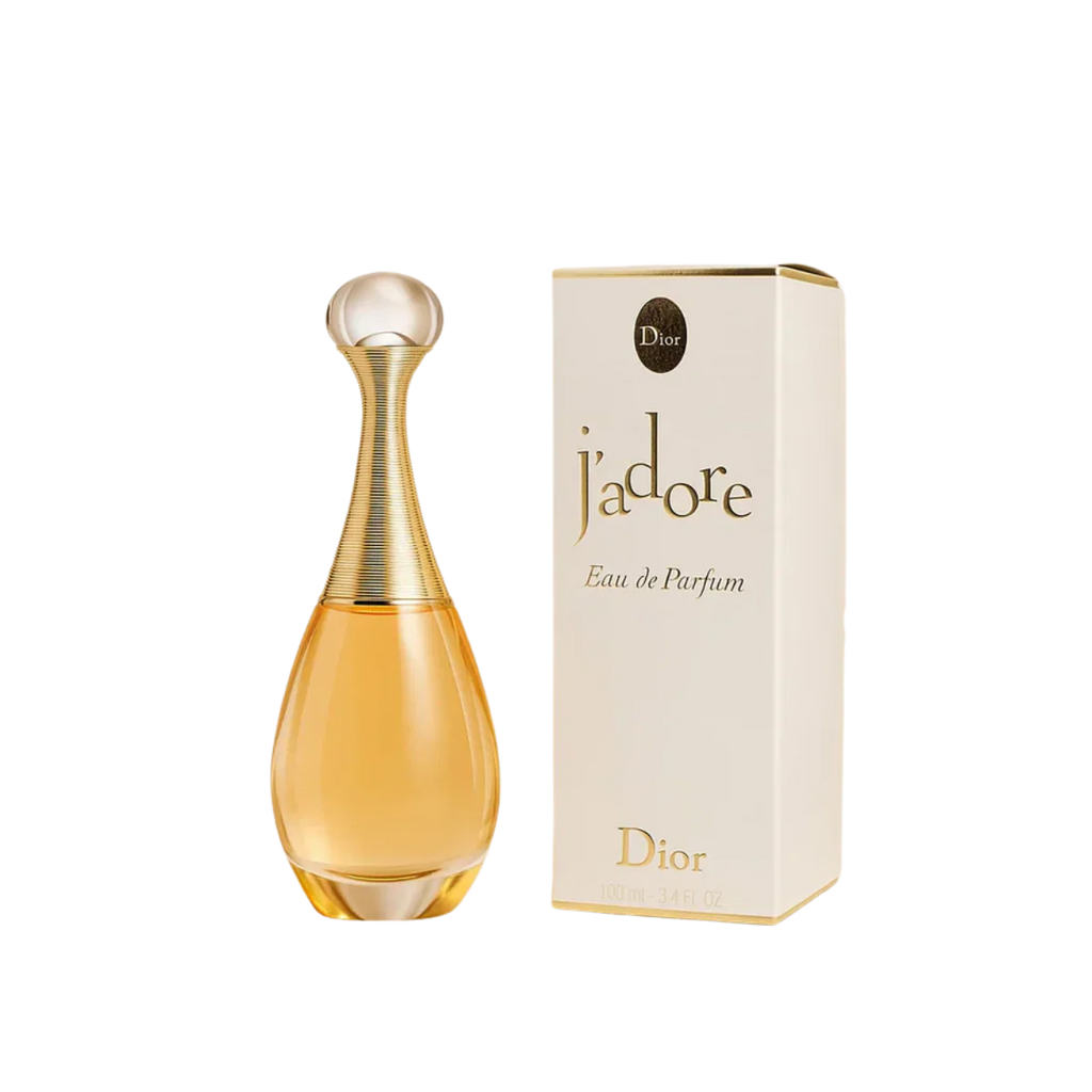 Combination of 5 women's perfumes – Versace, Black Opium, J'adore, Chanel and Fame