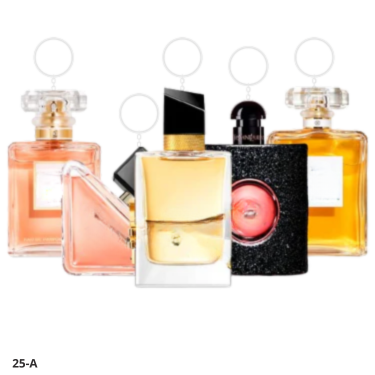 Combination of 5 women's perfumes – Coco, Prada, Libre, Black Opium and Chanel